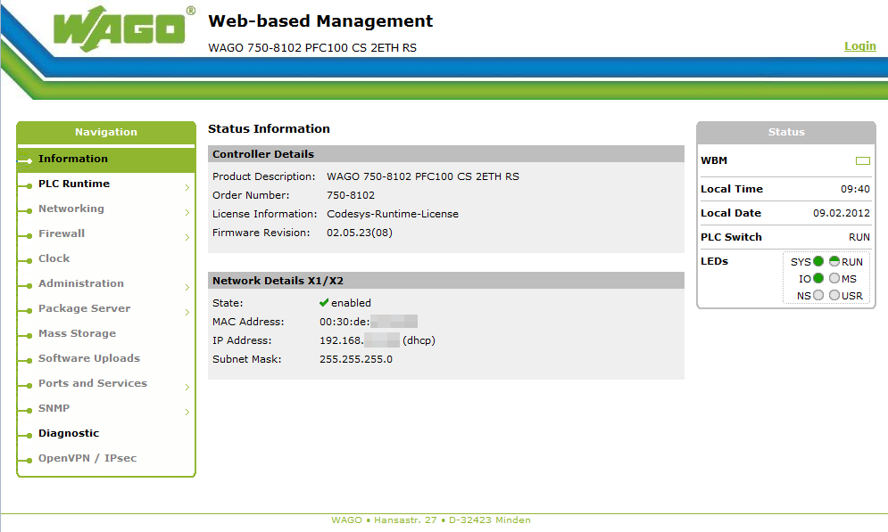 Sectionname ru настройки webmonstro en config webmonstro. WAGO pfc200. WAGO ПЛК. WAGO контроллер узла сети. Web Интерфейс WAGO pfc200.